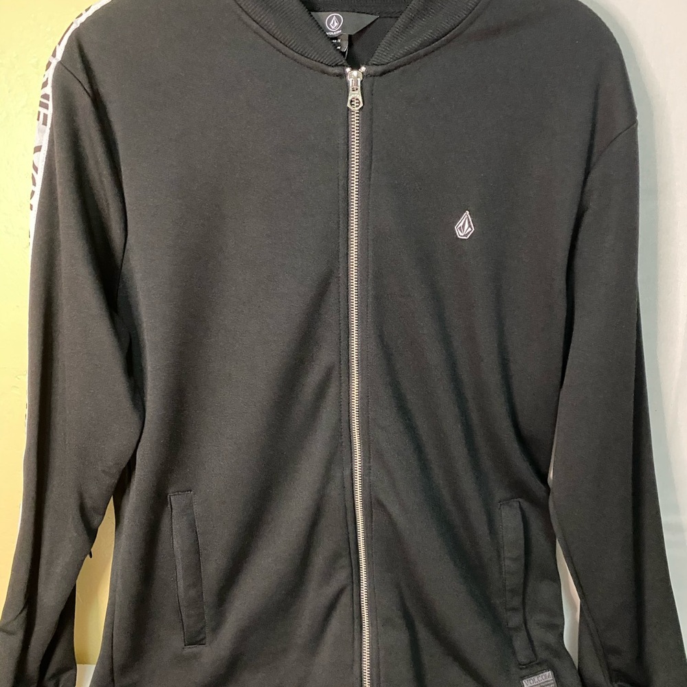 Volcom Men's Black Zip-Up Sweater